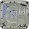 Quebec
Seats 7
Dimensions 87 x 87 x 43
400 gallon water capacity
71 therapy jets
2 Pumps
Filter size 120sq. foot
Turbo Air Blower
CD/AM/FM Stereo w/ iPod 
LED lights